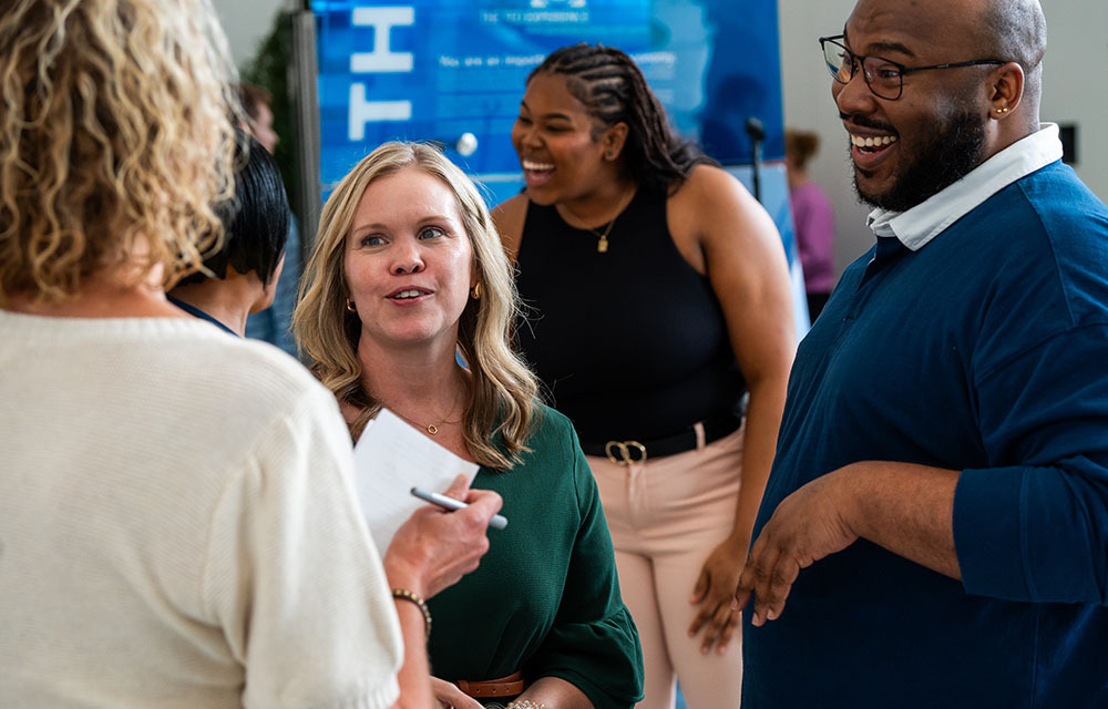 People meeting on potential career opportunities