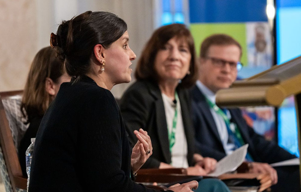people in discussion in a meeting