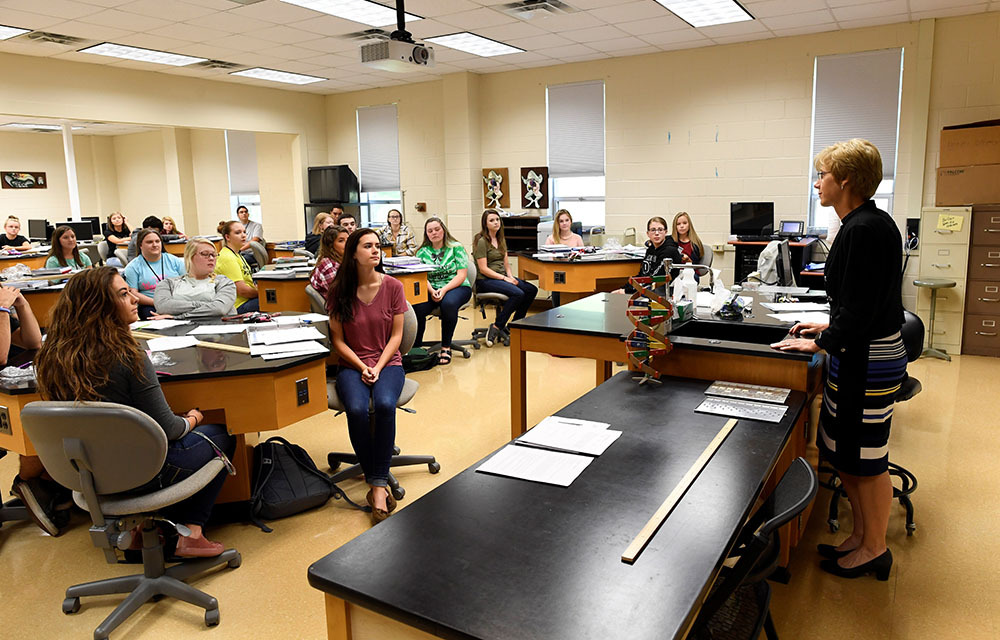 Classroom of students at Mountain Empire Community College.