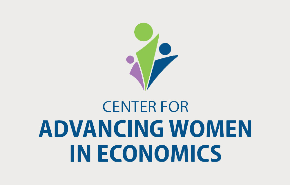Logo for the Center for Advancing Women in Economics