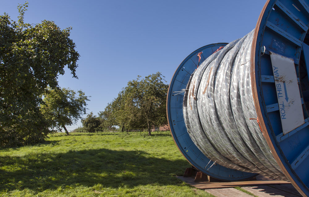 A giant roll of cable