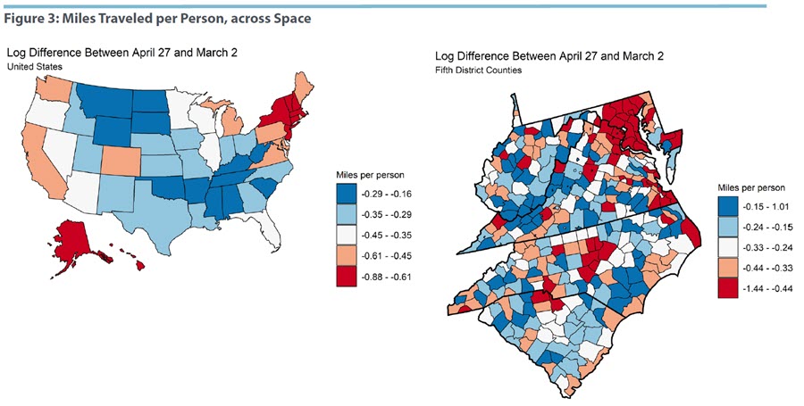 Miles Traveled per Person, across Space