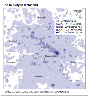 Job Density in Richmond