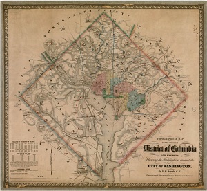 old map of Washington, D.C.