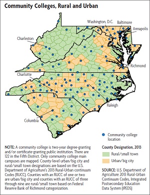 Community college map