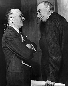 Assistant U.S. Treasury Secretary Harry Dexter White and John Maynard Keynes