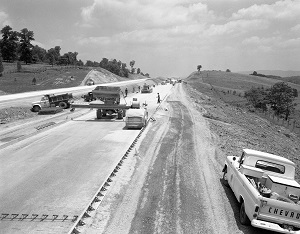 Interstate 81 construction in Botetourt County, Virginia