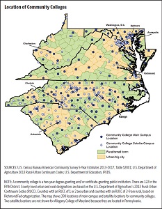 location of community colleges