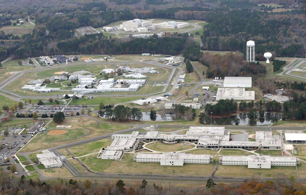 Aerial view of the Butner Federal Correctional Complex in Butner, N.C.