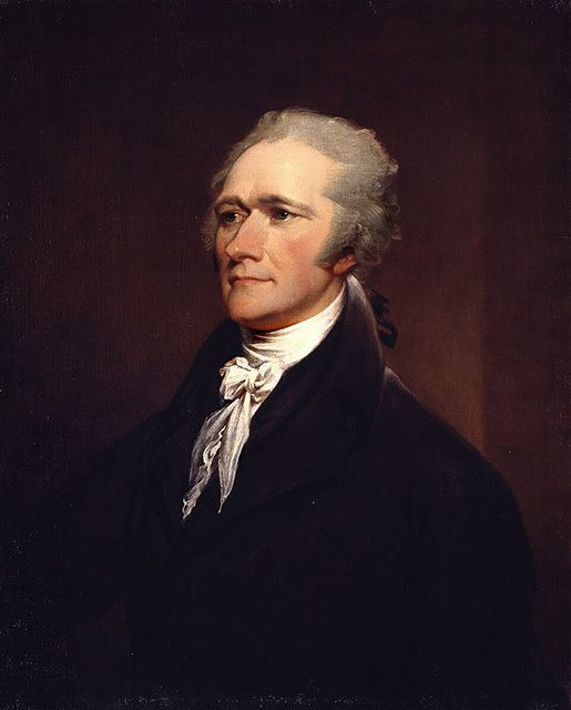 Portrait of Alexander Hamilton.