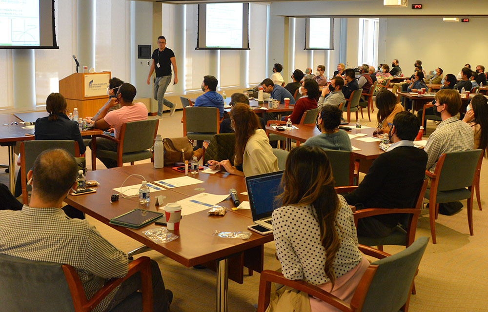the audience at the Fall Research Workshop