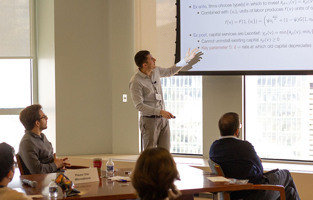 Tom Winberry presenting his paper