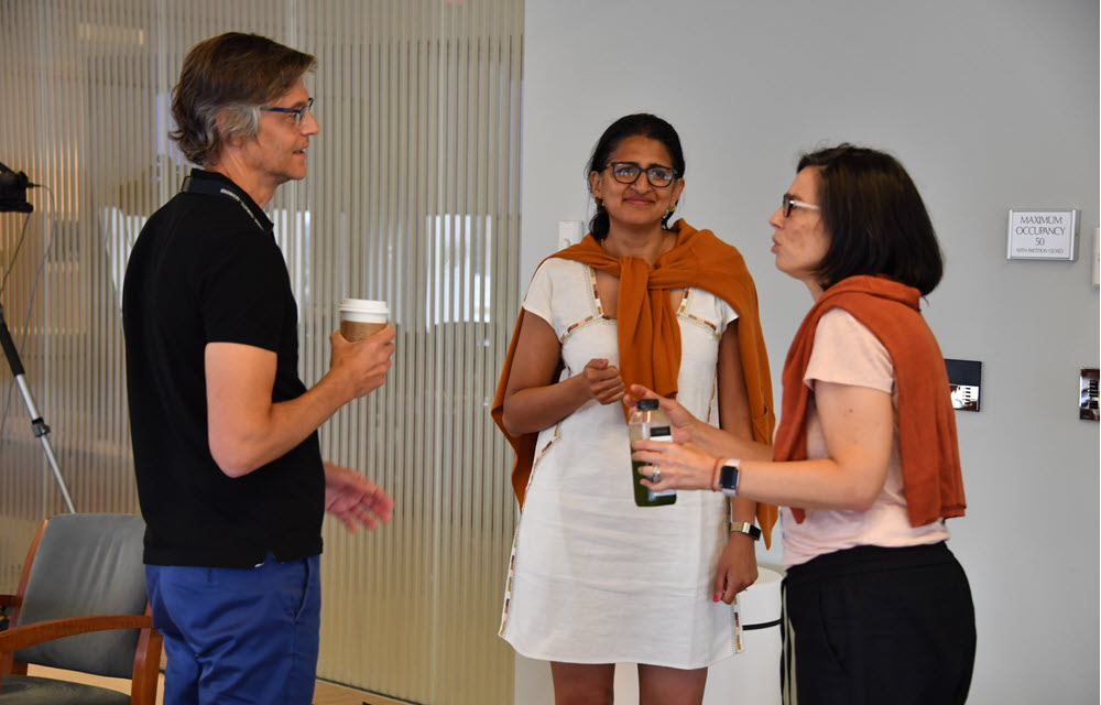 Discussion among economists post seminar