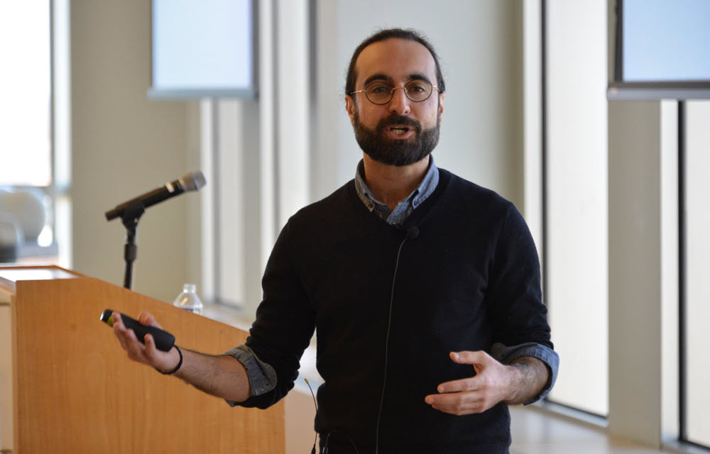 Danial Lashkari presenting