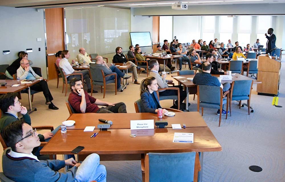 Engaged audience for the February CORE week visitor seminars.