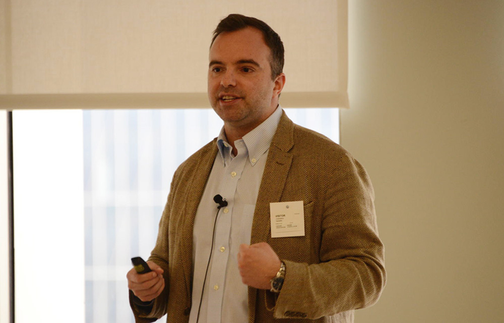 Constantine Yannelis presenting “Data and Welfare in Credit Markets”, joint with Mark Jansen, Fabian Nagel, and Anthony Lee Zhang