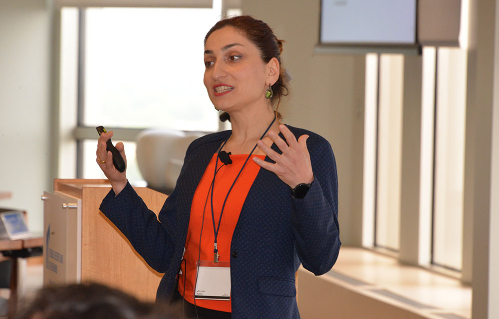 Salomé Baslandze presenting “The Expansion of Product Varieties in the New Age of Advertising", joint with Jeremy Greenwood, Ricardo Marto and Sara Moreira.