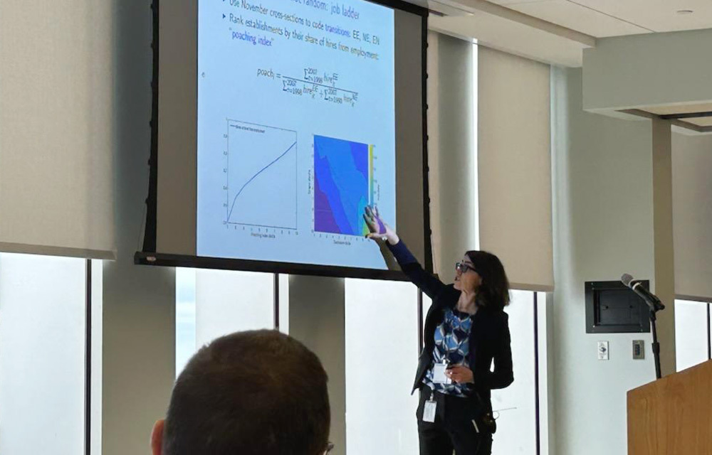 Doireann Fitzgerald presenting “The Impact of Multinationals Along the Job Ladder”.