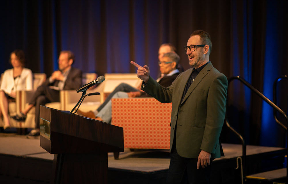 It Takes More Than A Village: Partnering to Drive Equitable Development afternoon plenary panel, moderated by Thomas Watson.