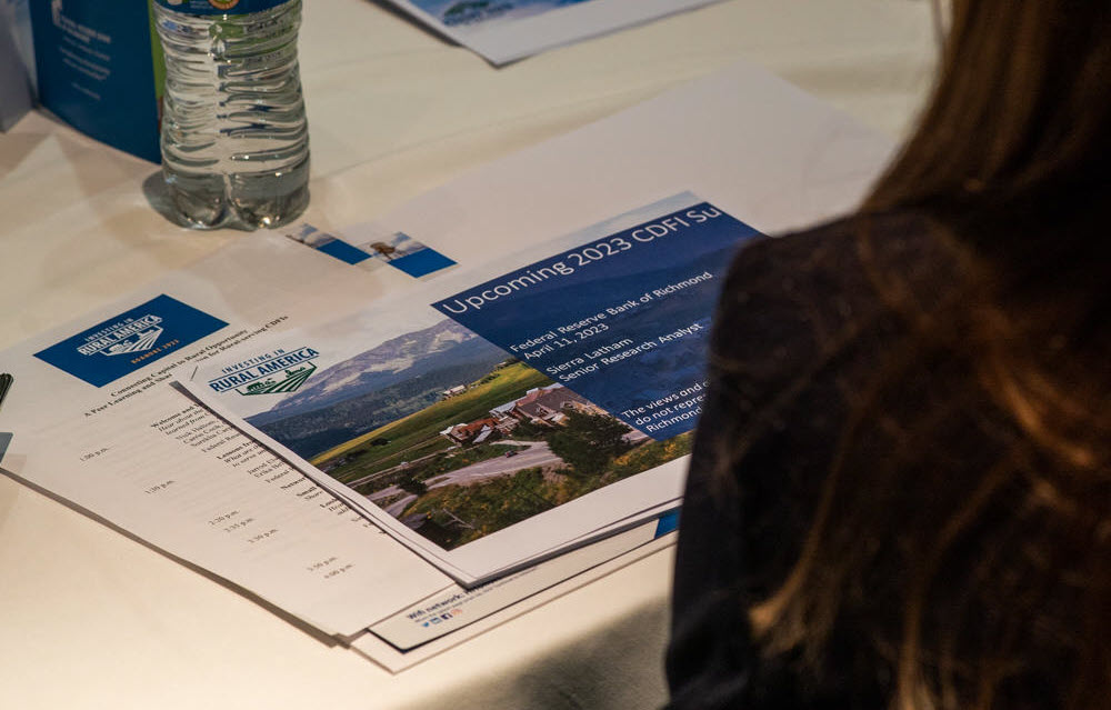 Conference materials for the CDFI session.