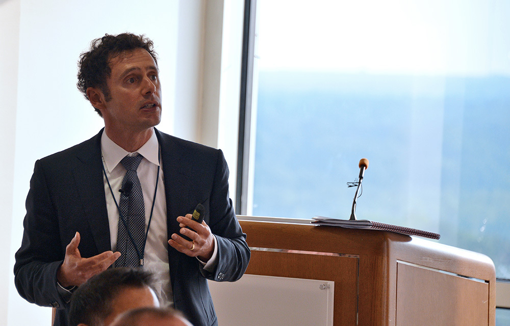 Evening keynote speaker Eric Budish, presenting “Market Design and Innovation”.