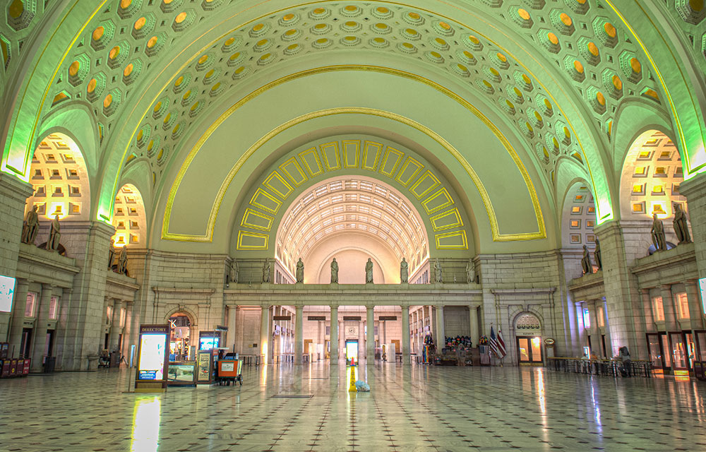 Big, empty commuter station