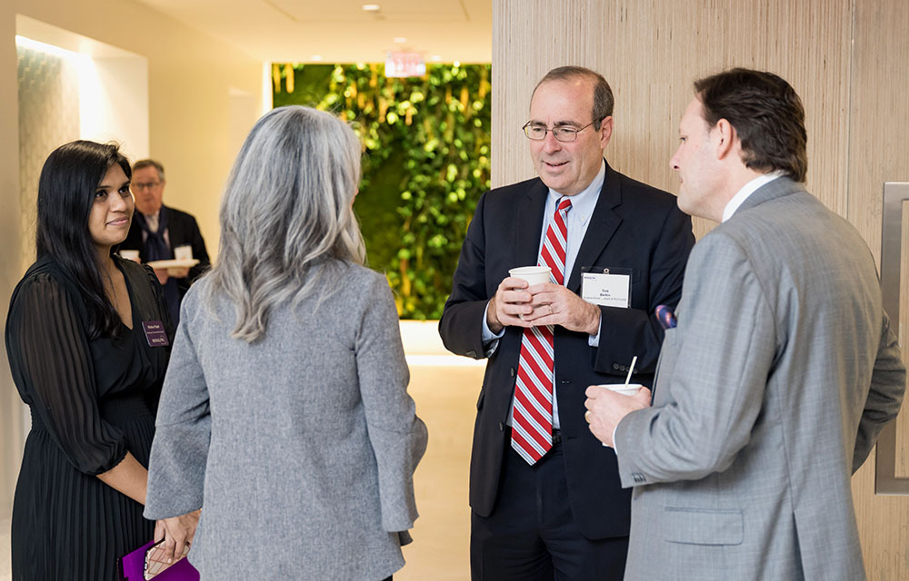 Tom Barkin and some local Arlington, Virginia leaders