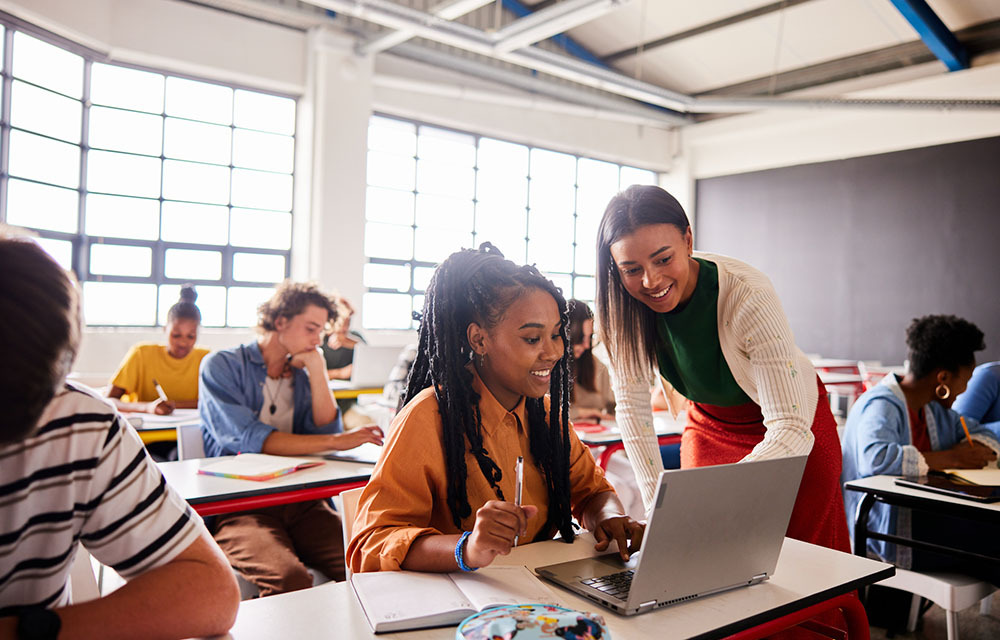 students in a classroom