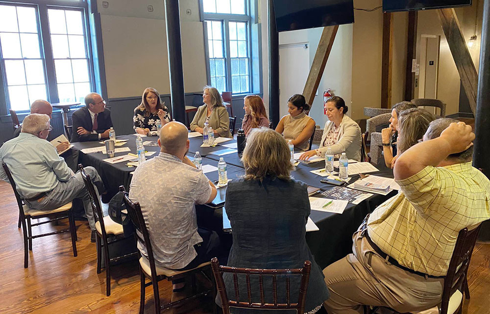 The Community Conversations team hosted a roundtable of leaders from the arts community in Alleghany County.