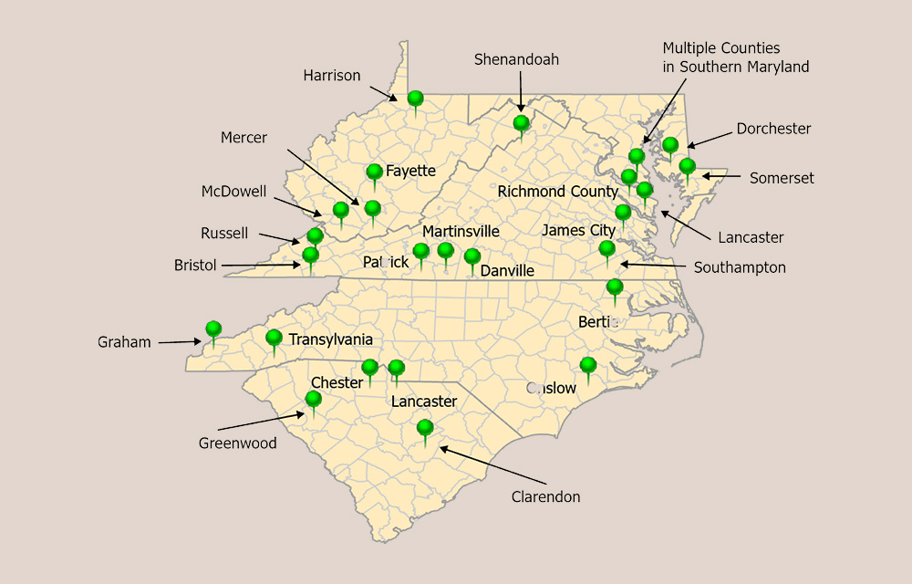 Community Investment Training Participation Map