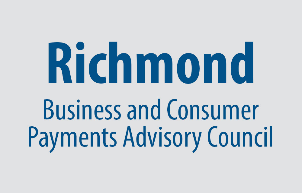 Richmond Business and Consumer Payments Advisory Council