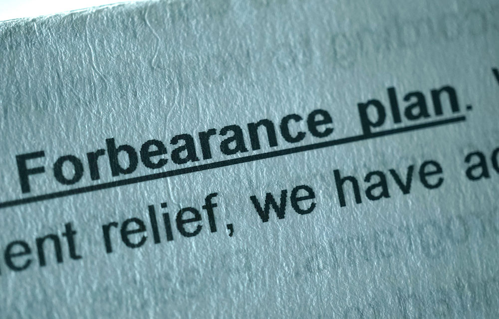 words forbearance plan