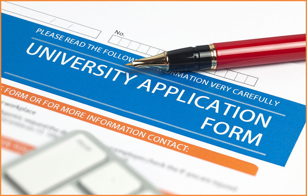 picture of a University Application Form