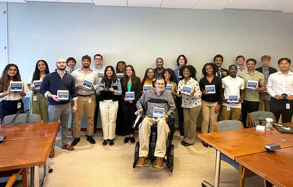 Group photo of Richmond Fed's summer interns for 2024
