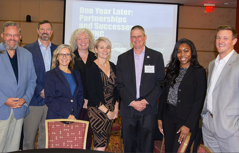 Group shot of participants from "One Year Later: Partnerships and Successes in WNC"
