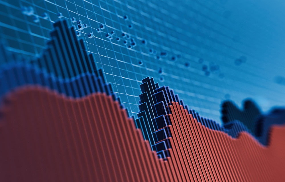 Dramatic looking graph in red and blue