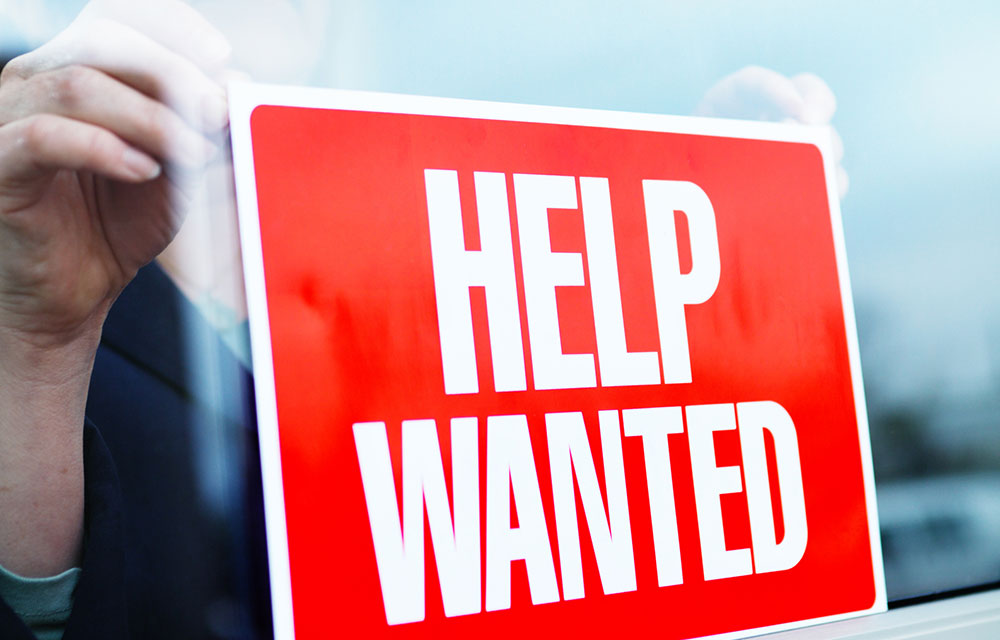 Help Wanted sign