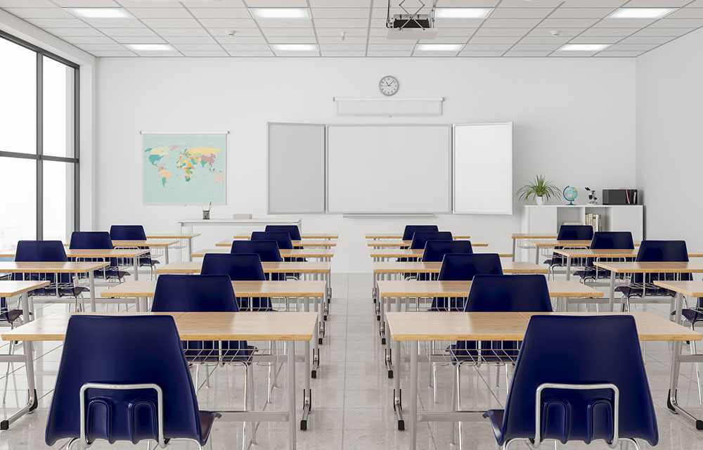 empty classroom