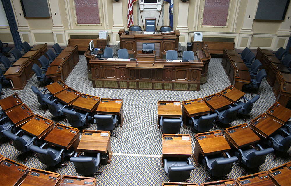 view of a state legislature