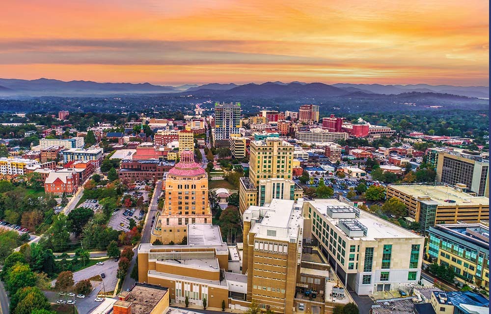 aerial view of North Carolina