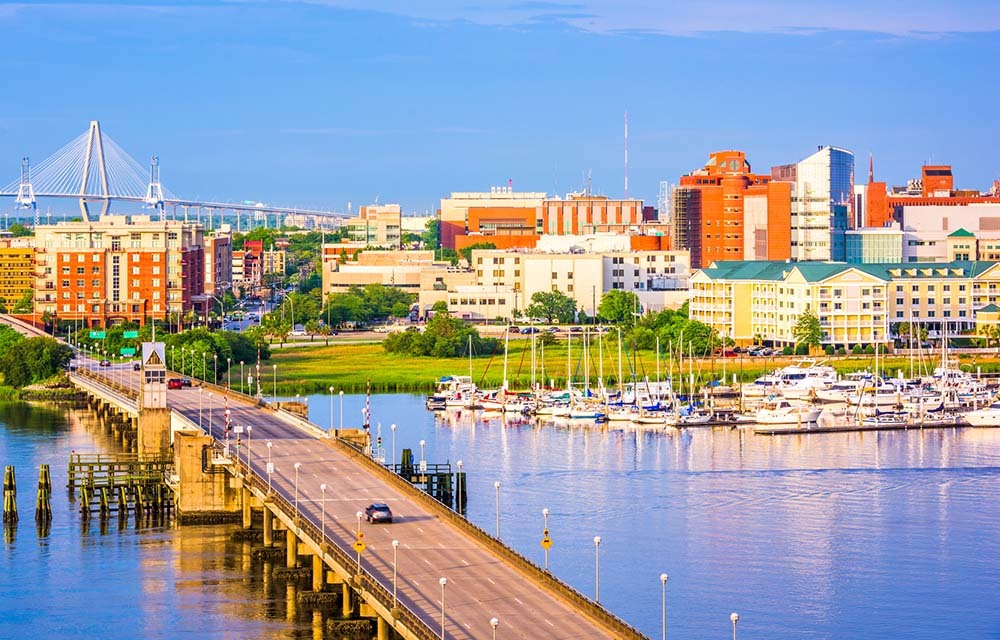 aerial view of South Carolina