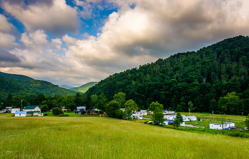 The view in the valley