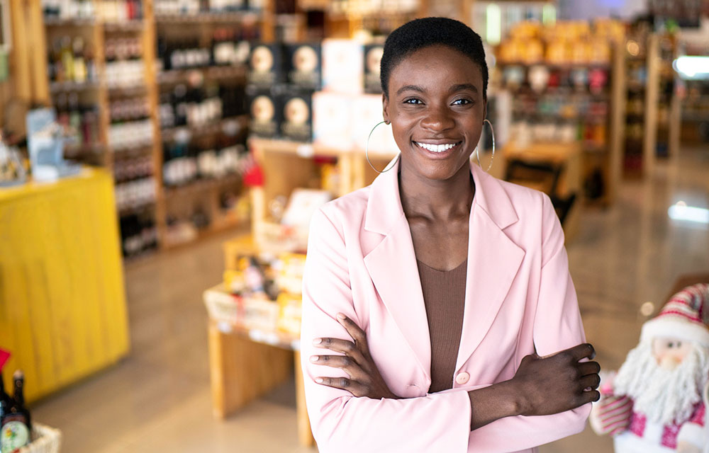 woman in a store