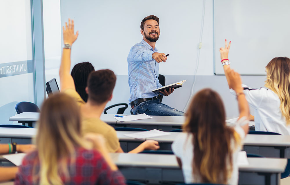 teacher calling on a student