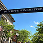 Brick entry way labeled Old town Winchester