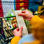 a shopping receipt