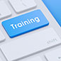 training button on a keyboard