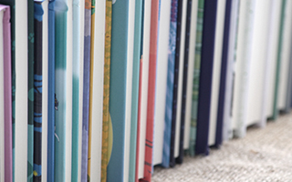 library shelves