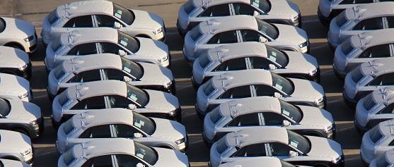 cars in parking lot